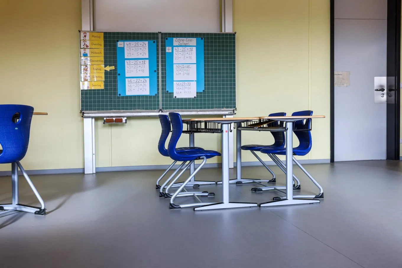 wineo PURLINE Bioboden Schule Klassenzimmer 